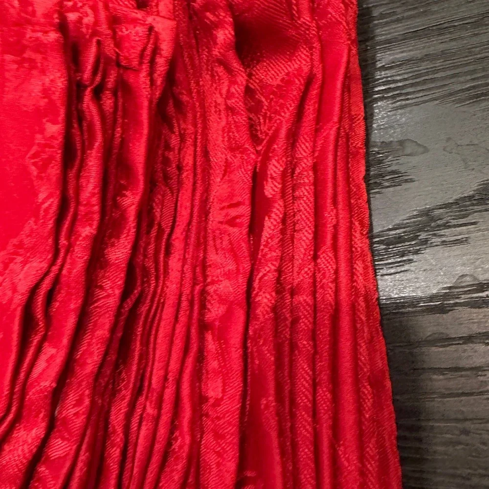 Red‎ Damask Poinsettia Cloth 18  Napkins Christmas Holiday Table Linen 15x16